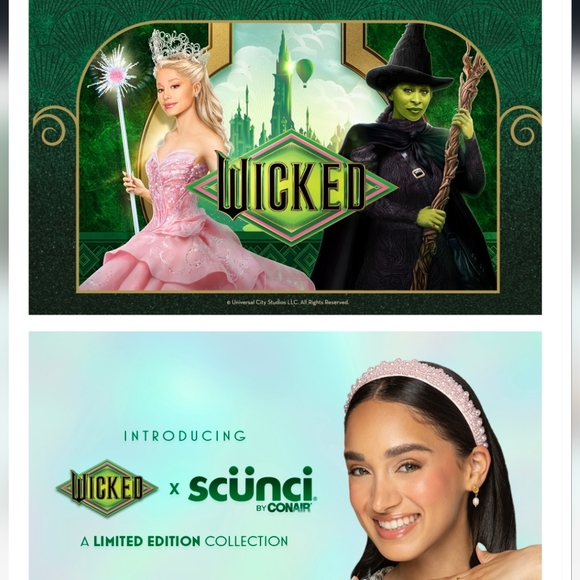 Scunci By Conair X Wicked Elphaba Collection Hair Accessories - Picture 1 of 2